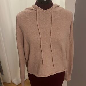 GARAGE Soft Hooded Pink Sweater, Juniors M